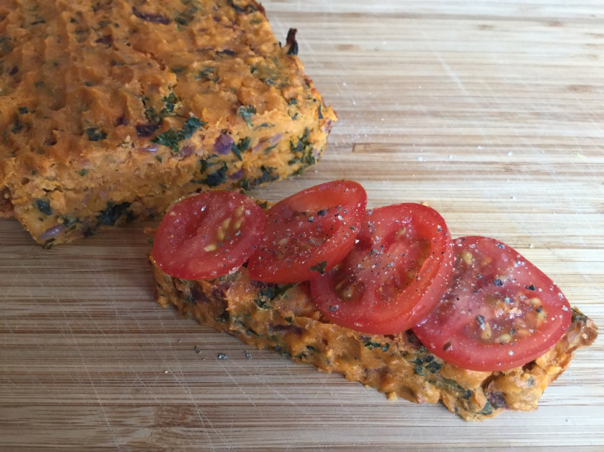 Healthy sweet potato and kale&nbsp;loaf